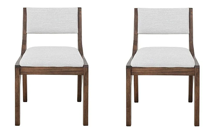 IFD Zhapiro Upholstered Chair in Brown IFD5952CHUIV (Set of 2)