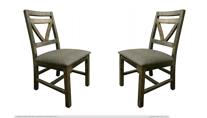 IFD Loft Brown Chair in Brown IFD6552CHR (Set of 2)