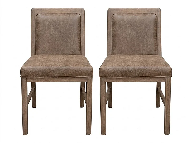 IFD Mezquite Dining Chair in Dark Brown IFD6621CHU (Set of 2)
