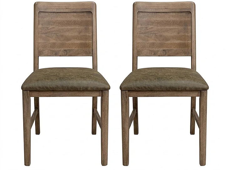 IFD Mezquite Upholstered Dining Chair in Distressed IFD6622CHR (Set of 2)