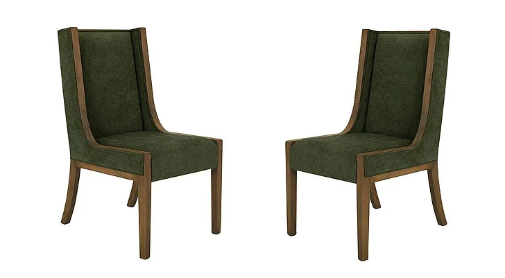 IFD Mezquite Upholstered Chair Green (Set of 2) IFD6622CHUGN