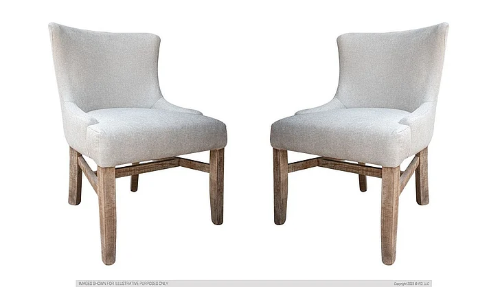 IFD Aruba Dining Chair (Set of 2) in Natural IFD7331CHUBG