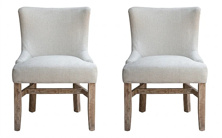 IFD Aruba Dining Chair (Set of 2) in Natural IFD7331CHUBG