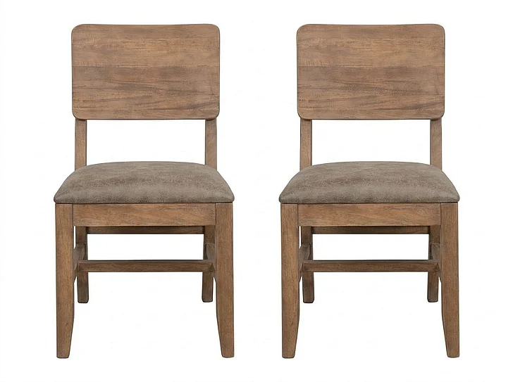 IFD Natural Parota Dining Chair in Natural IFD8681CHR (Set of 2)