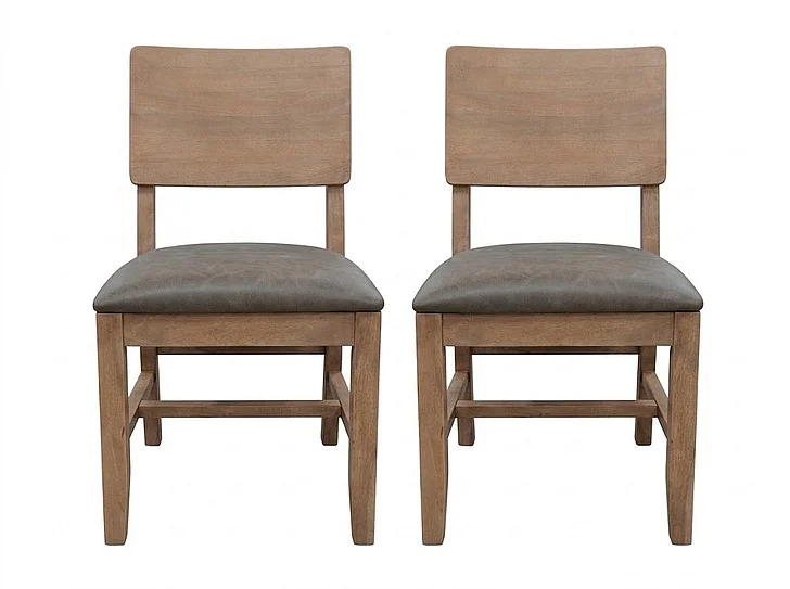IFD Natural Parota Chair Brown (Set of 2) IFD8682CHR