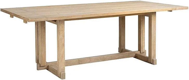 Aspenhome Modern Loft Extendable Trestle Dining Table in Modern Khaki IML-6030-KHK