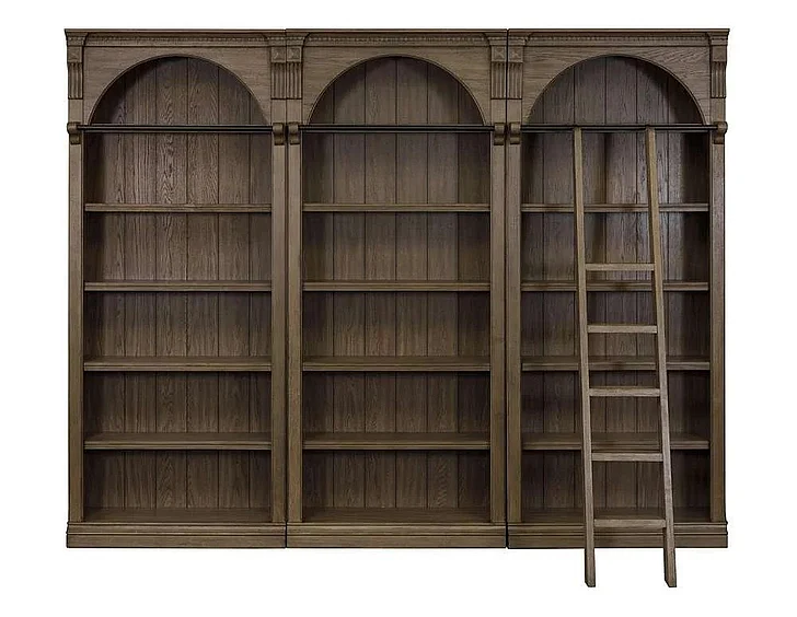 Martin Furniture Stratton 3pc 94″ Tall Bookcase in Toffee IMST4094KIT3