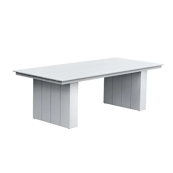 Intercon Furniture Nash Outdoor Fixed Top Trestle Table in Buff NS-TA-4292 -BUF-C