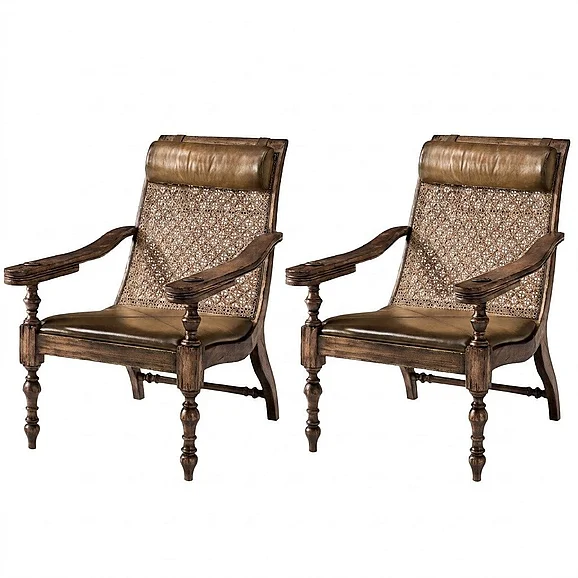 Jonathan Charles Palm Court Balmond Planter's Chair 491332-C012 (Set of 2) PROMO