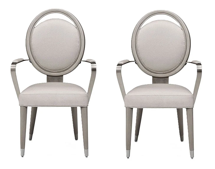 AICO Eclipse Arm Chair (Set of 2) in Moonlight KI-ECLP004-135