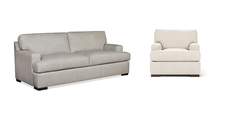 Stone & Leigh Palermo 2-Piece Leather Living Room Set