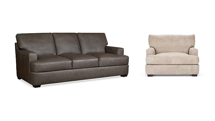 Stone & Leigh Genoa 2-Piece Leather Living Room Set