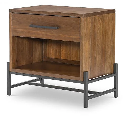 Legacy Classic Midland 1 Drawer Open Nightstand in Brown 2172-3101