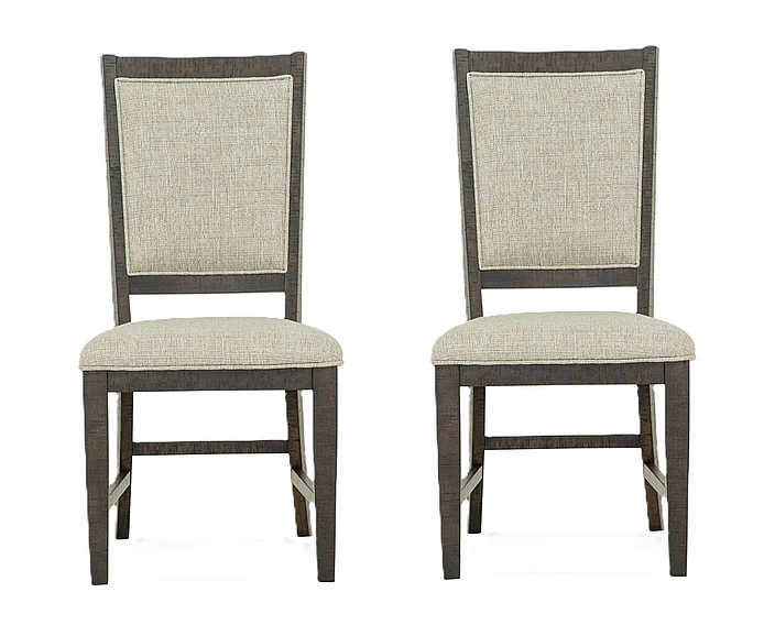 Magnussen Westley Falls Graphite Step Upholstered Side Chair (Set of 2) D4399-65