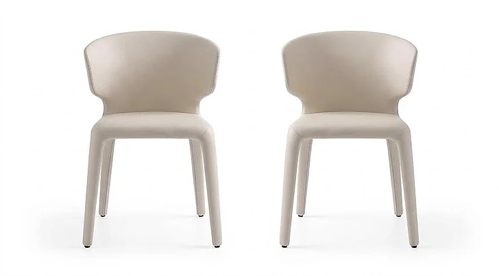 Manhattan Comfort Conrad Cream Faux Leather Dining Chair (Set of 2) DC031-CR