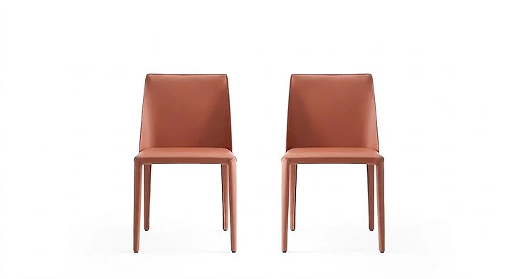 Manhattan Comfort Paris Clay Saddle Leather Dining Chair (Set of 2) DC032-CY