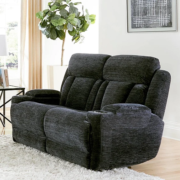 Parker House Dalton Power Loveseat in Black MDAL#822PH-LCH