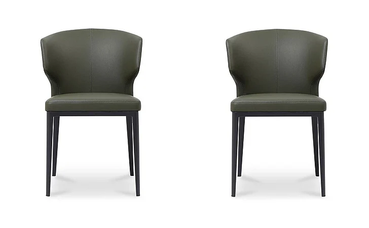 Moe's Home Delaney Dining Chair in Dark Green-Set Of Two EJ-1018-27