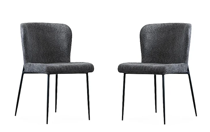 Mobital Reef Dining Chair Chalkboard Grey Fabric (Set of 2) DCH-REEF-CHAG-PCBLA