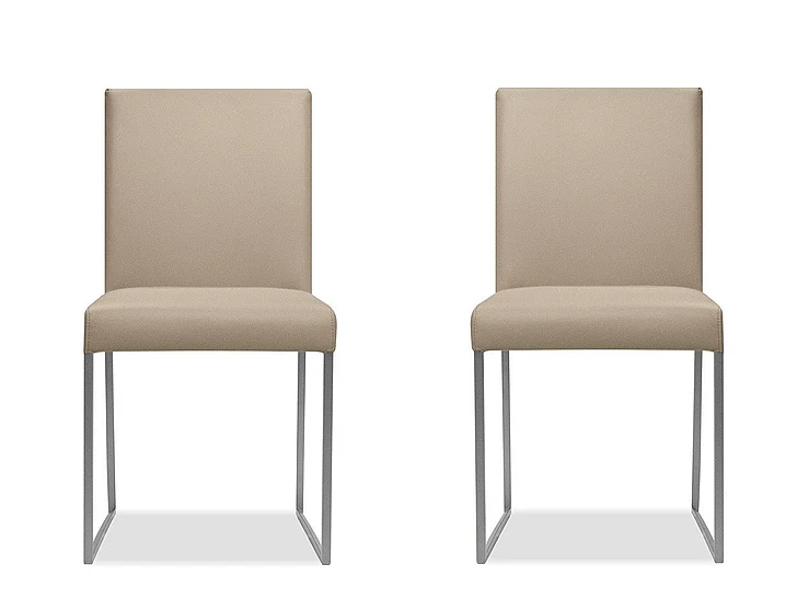 Mobital Tate Dining Chair Wheat Leather (Set of 2) DCH-TATE-WHEA-LE