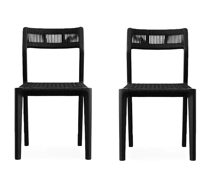 Mobital Vent Dining Chair Black (Set of 2) DCH-VENT-BLAC-SOOT
