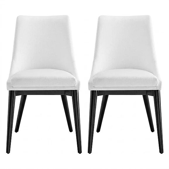 Modway Viscount Dining Side Chair in White (Set of 2) EEI-2745-WHI-SET