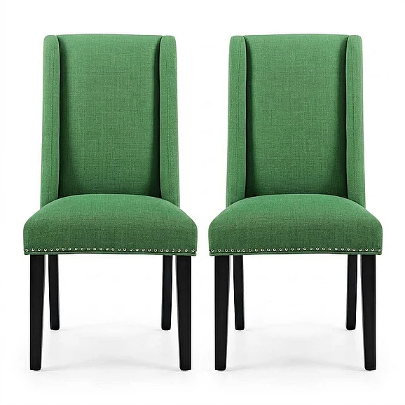 Modway Baron Dining Chair in Green (Set of 2) EEI-2748-GRN-SET