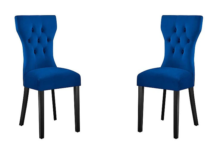 Modway Modway Silhouette Performance Velvet Dining Chairs Set of 2 in Navy EEI-5014-NAV