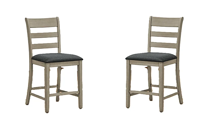 Monarch Specialties Dining Chair 44H Counter Height (Set of 2) Upholstered Side I 1382 Ship Via FedEx/UPS