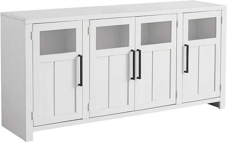 Aspenhome Finnegan 68" 4 Door Console in White MTT1242-WHI