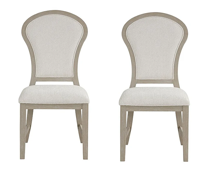 New Classic Gwendolyn Dining Side Chair in Cerused Taupe (Set of 2) D4128-20 PROMO