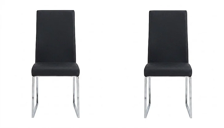 Sunset Trading Classic Side Chair (Set of 2) in Black ND069-01