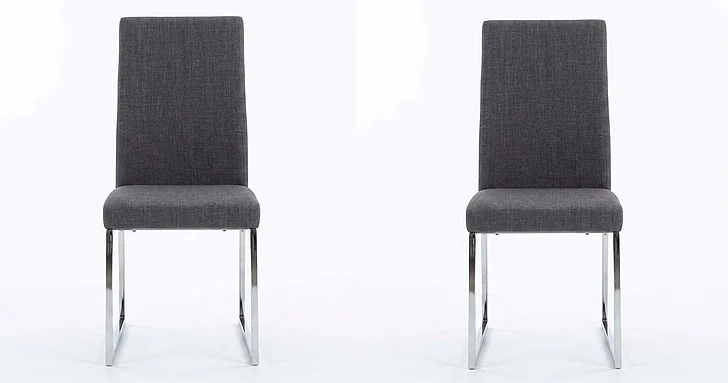 Sunset Trading Classic Side Chair (Set of 2) in Dark Gray ND069-14