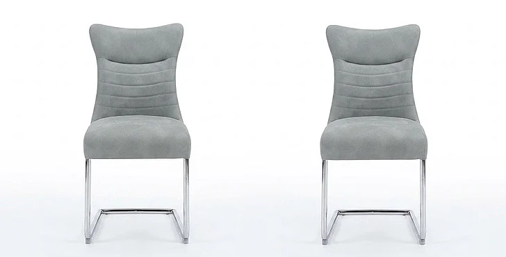 Sunset Trading Emma Side Chair (Set of 2) in Chrome/Moss ND141-05