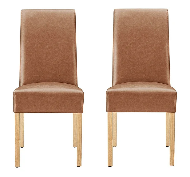 NPD Valencia PU Dining Side Chair, Vintage Cider (Set of 2) 1900218-VCD