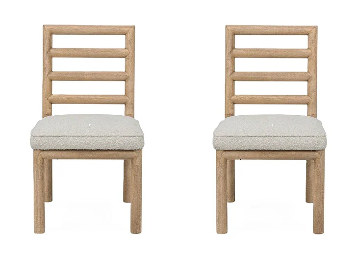 Modus Furniture Dorsey Ladder Back Chair in Ricotta NSPV64 (Set of 2)