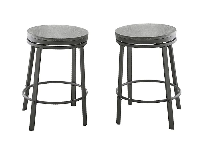 Steve Silver Portland Counter Stool in Gray (Set of 2) OR420CS