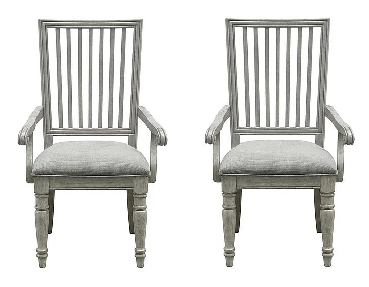 Pulaski Madison Ridge Arm Chair (Set of 2) in Buff Grey P091261 PROMO