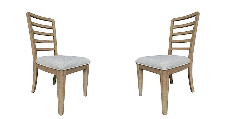Parker House Escape Ladder Back Chair (Set of 2) in Glazed Natural Oak Mirage Mist DESC#2018