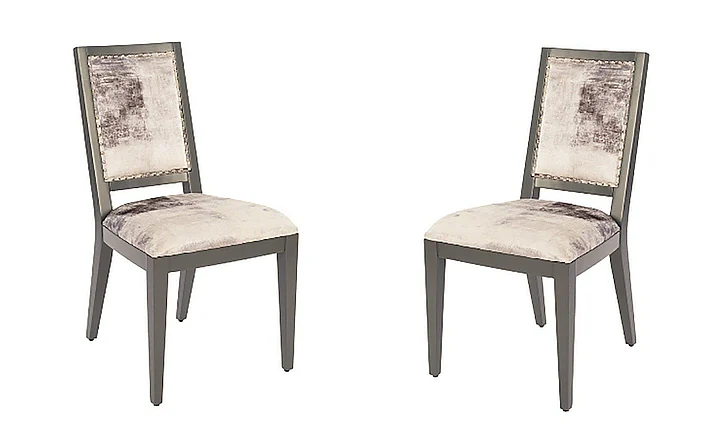 Phillips Mesmerize Dining Chair in Black/Gray PH81457 (Set of 2)