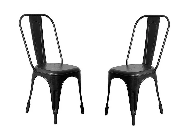 Coast to Coast Metal Chair Set of 2 46807