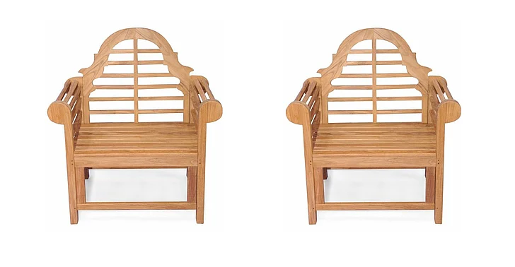 Regal Teak Marlboro Lutyens Arm Chair (Set of 2) R010