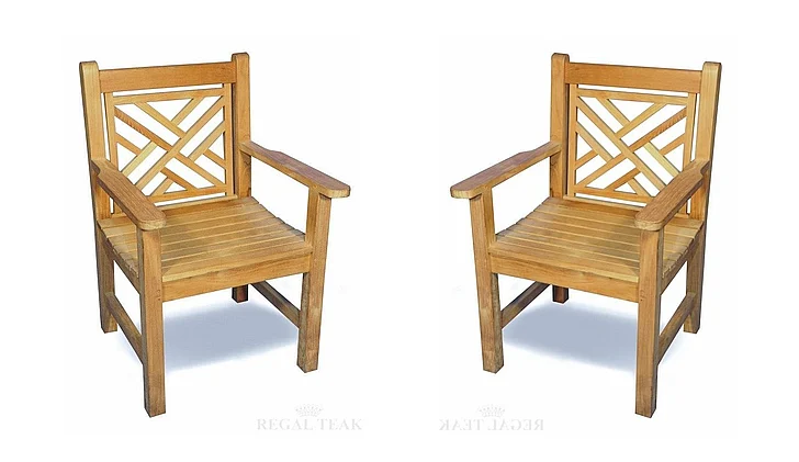 Regal Teak Chippendale Chair (Set of 2) R077