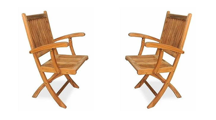 Regal Teak Rockport Chair with Arms (Set of 2) R084