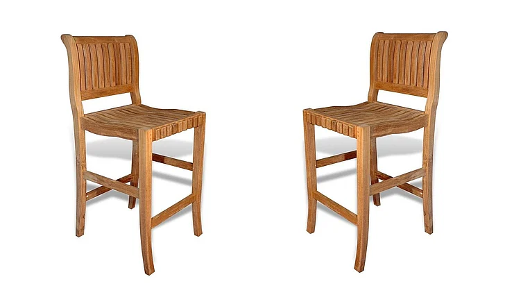 Regal Teak Bar Chair (Set of 2) RBC2