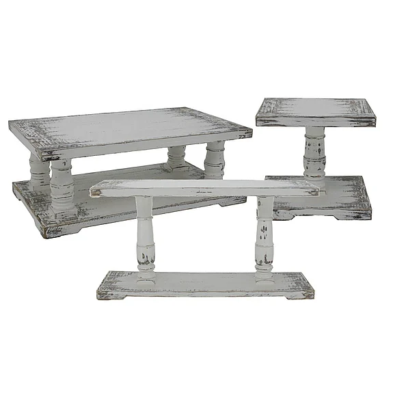 Split Nickel Regal 3pc Occasional Set Jes White