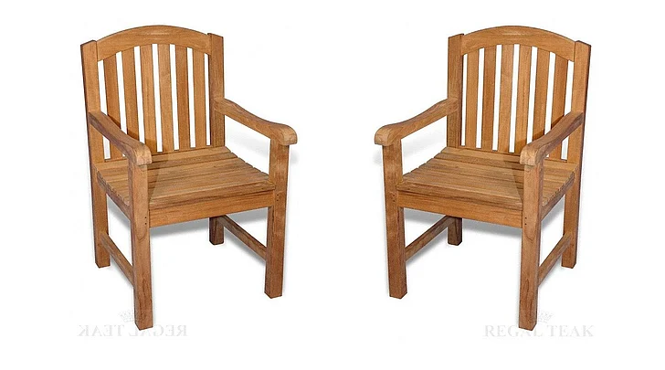 Regal Teak Aquinah Chair with Arms (Set of 2) RRACH04