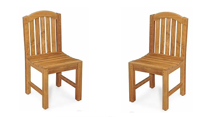 Regal Teak Aquinah Chair without Arms (Set of 2) RRNACH