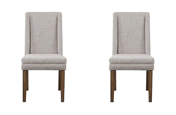 Steve Silver Riverdale Upholstered Chair in Driftwood (Set of 2) RV600S