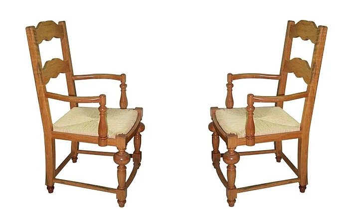 Galerias Arther Silla Con Tornos Brazos (Set of 2) in S-08/Sevilla